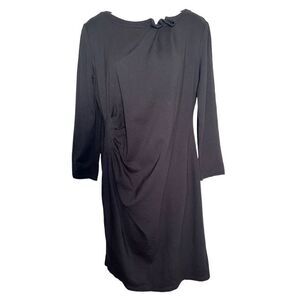 Armani Collezioni black knit wrapped dress sz 10